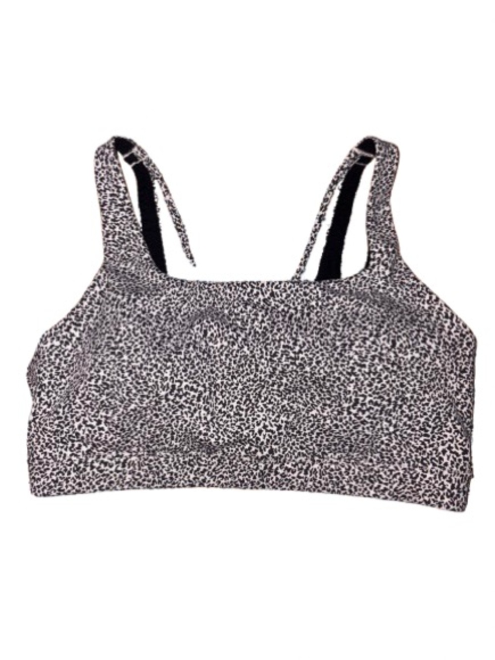 Athleta leopard print athletic bra size M